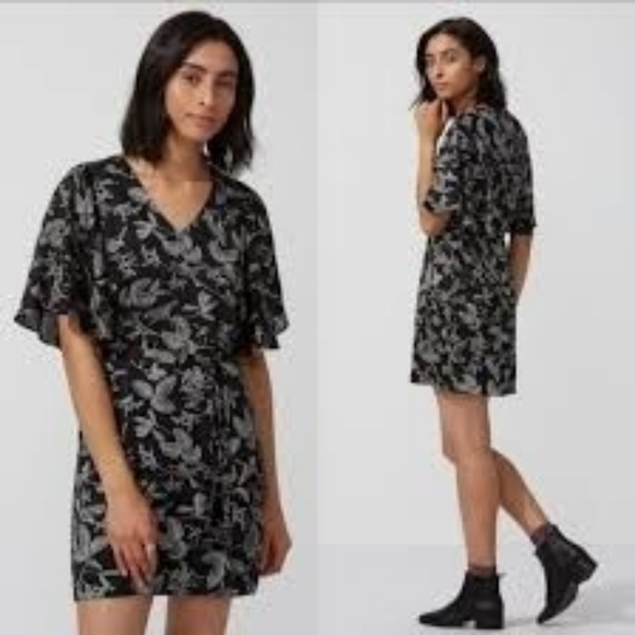 Frank & Oak mini dress with floral/nature print - Picture 2 of 6